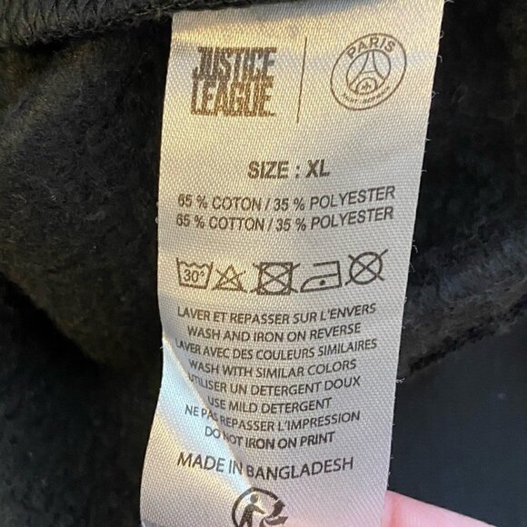 Paris Saint-Germain Kylian Mbappé Justice League Unisex Sweatshirt Black Crew XL - Picture 9 of 10